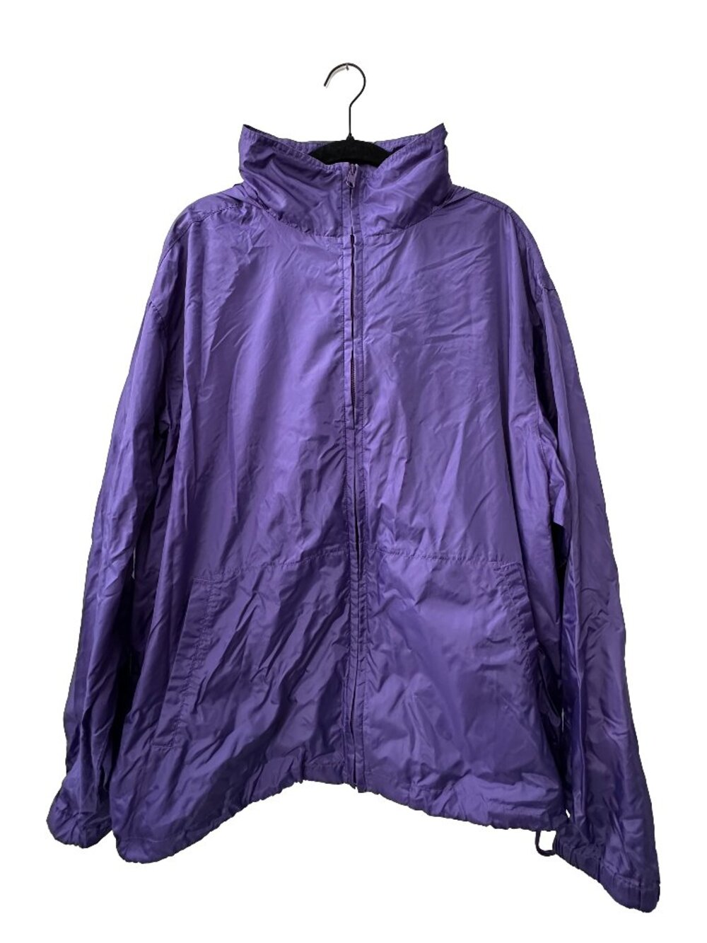 Vintage Eddie Bauer Sac Jac Purple Packable Windbreaker 90s Gorpcore Hooded
